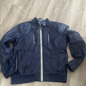Buffalo David Bitton Blue Windbreaker Jacket